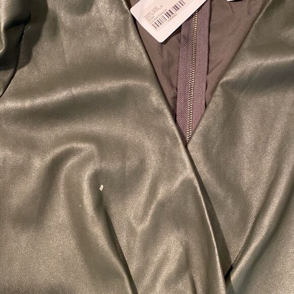 #700 SAYLOR Veronica Vegan Leather Wrap Dress Retail $247 - Picture 12 of 16